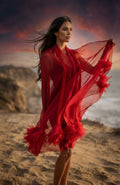 Flying Swan (Red) Scarf