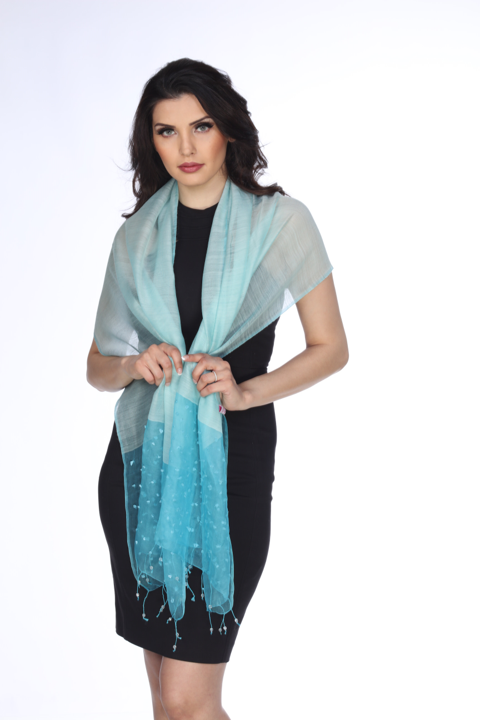 Cote De Azur (Turquoise) Scarf