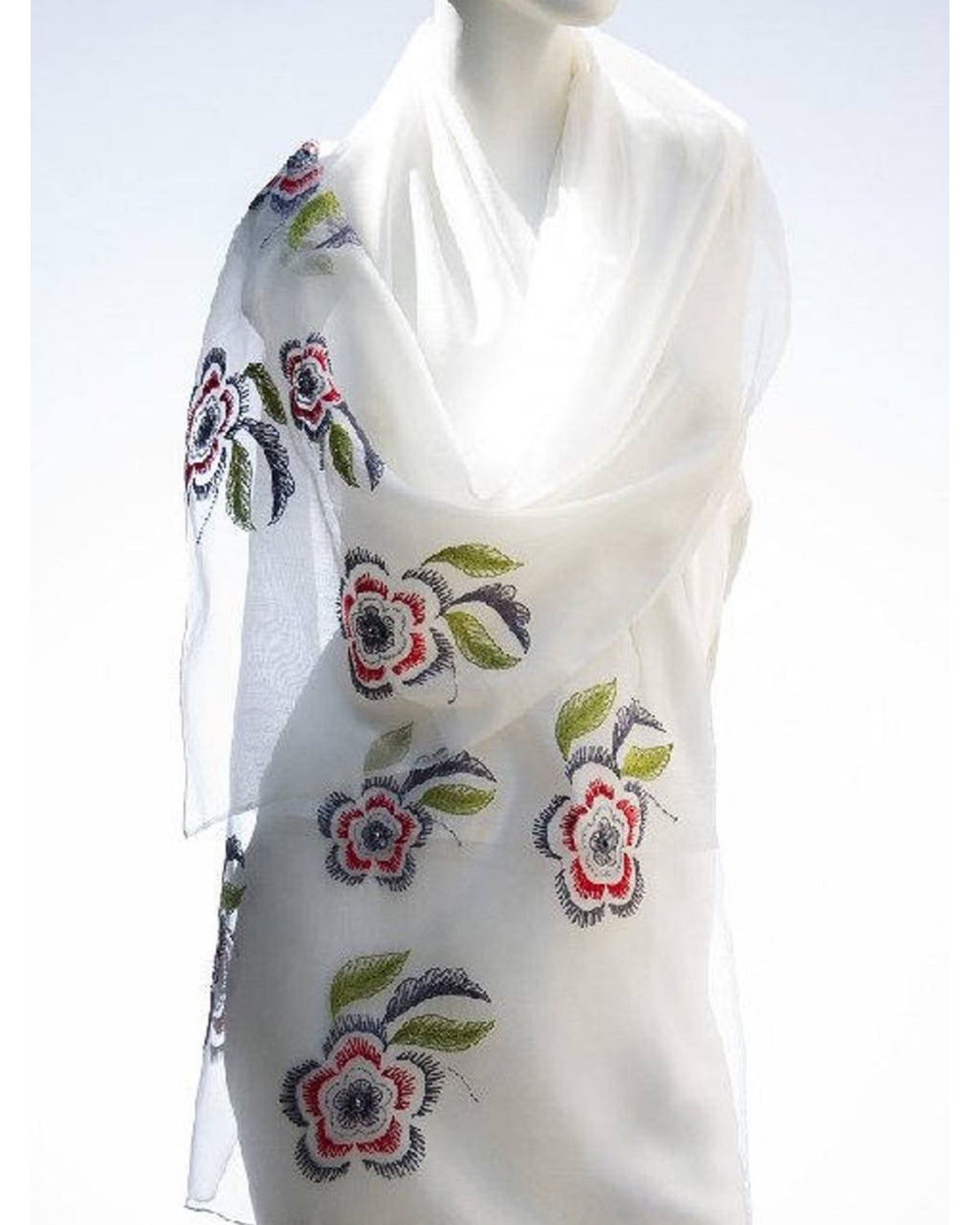 Sweet Dream (White Floral) Scarf